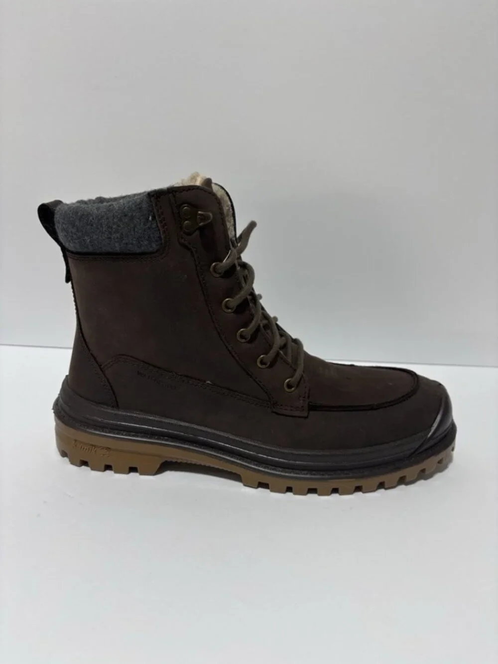 Kamik Men’s Griffon 2 Brown Leather Winter Boots, Size 11 M